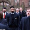 Sir Alex Ferguson led a joyful and emotional celebration of The King, writes CHRIS WHEELER at the funeral of Manchester United legend Denis Law after his death aged 84