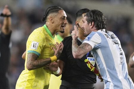 Enzo Fernandez’s taunts, Raphinha humbled after pre-match menace and wind-up service provider Emi Martinez doing keepy-uppies… how Argentina HUMILIATED bitter rivals Brazil