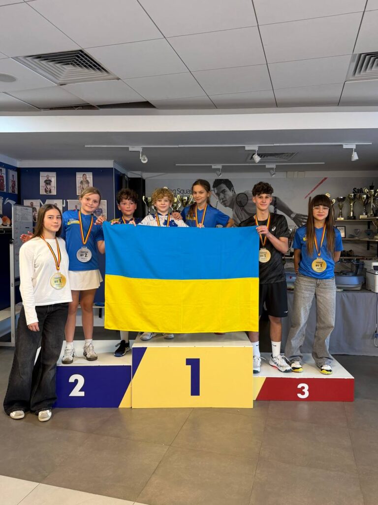 9-year-old Anastasiia Kovtun wins silver at her debut international squash tournament: Ukrainians claim five gold and two silver medals in Bucharest